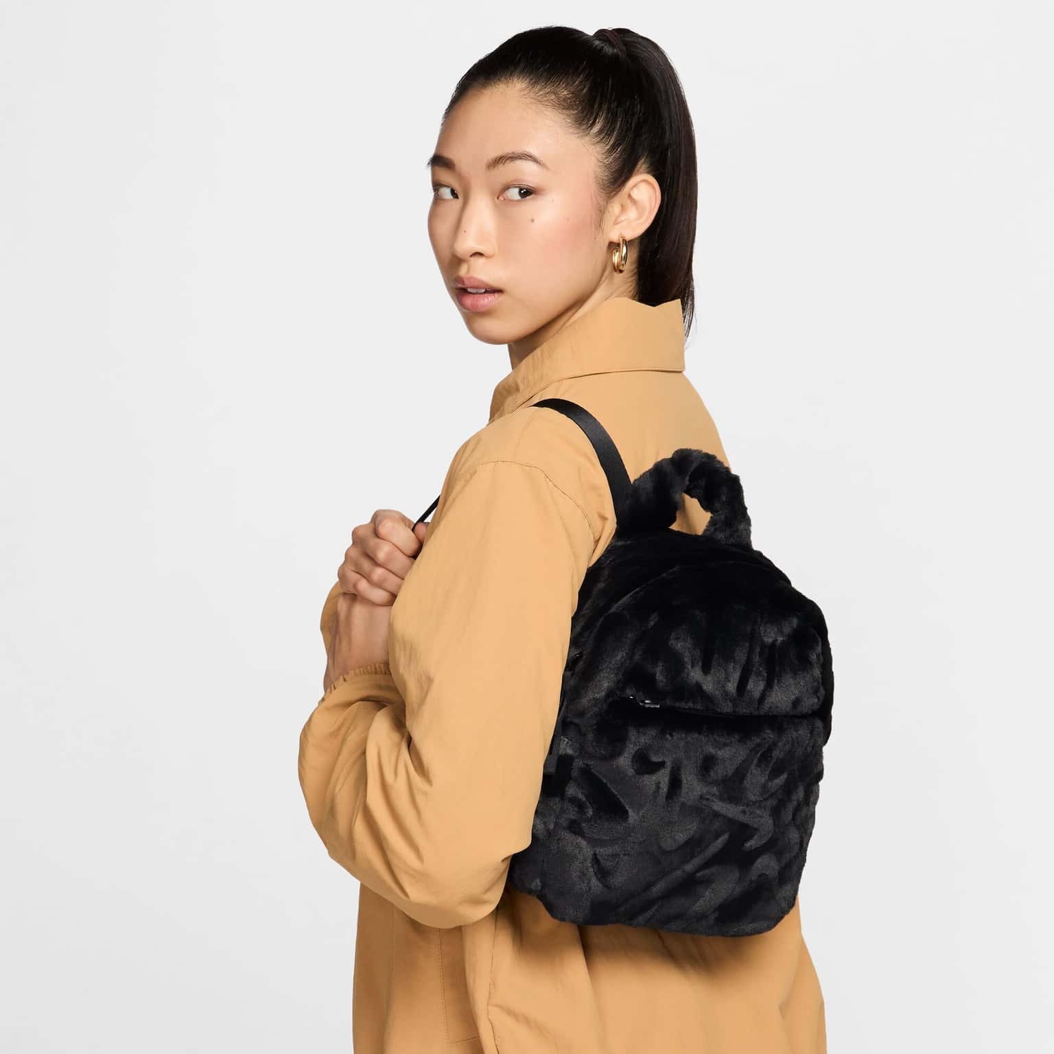 Nike Sportswear Futura Faux Fur Mini Backpack