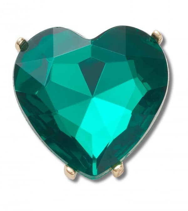 Crocs Jibbitz Emerald Heart Gem