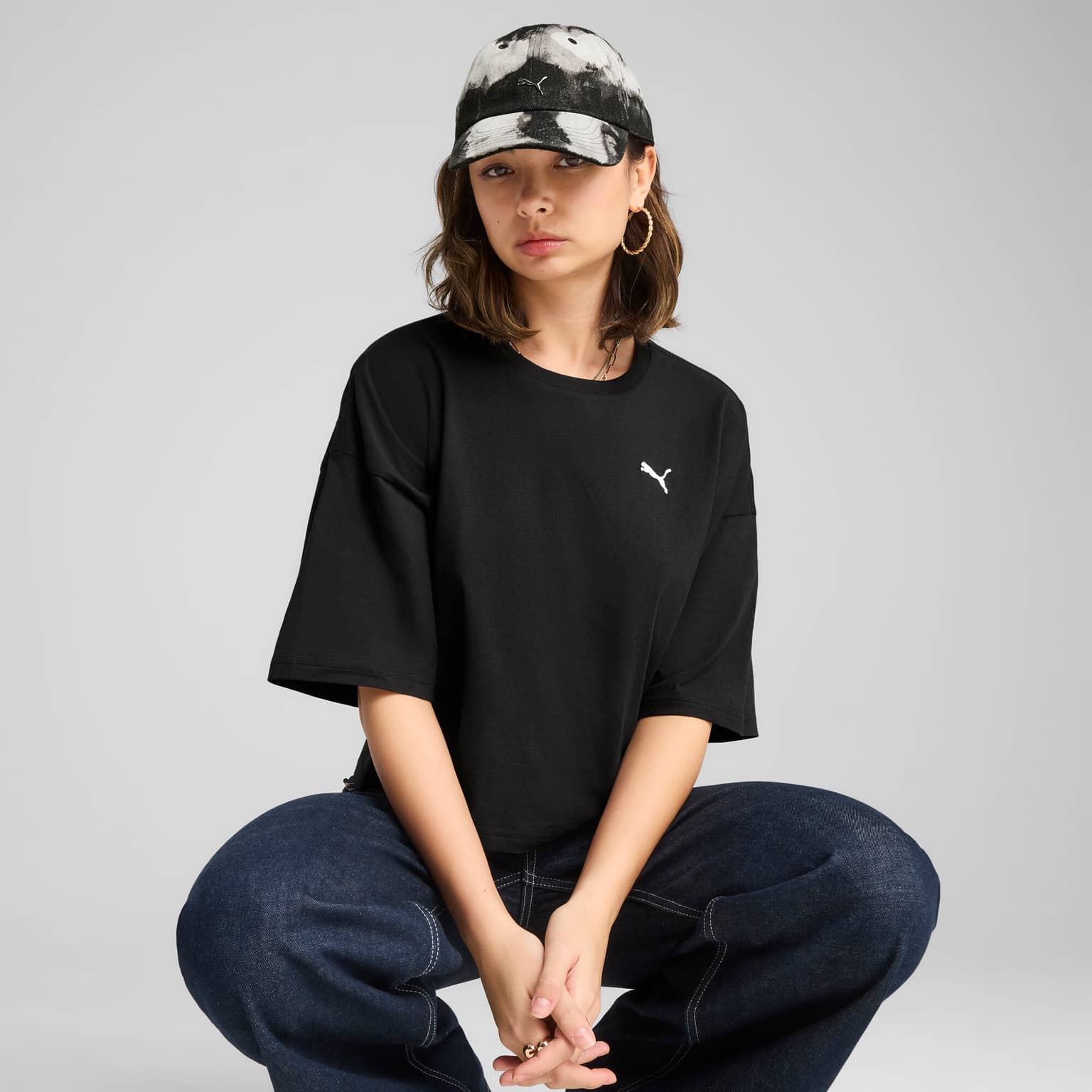 Puma Wardrobe Ess Oversized Short Tee