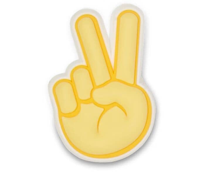 Crocs Jibbitz Peace Hand Sign
