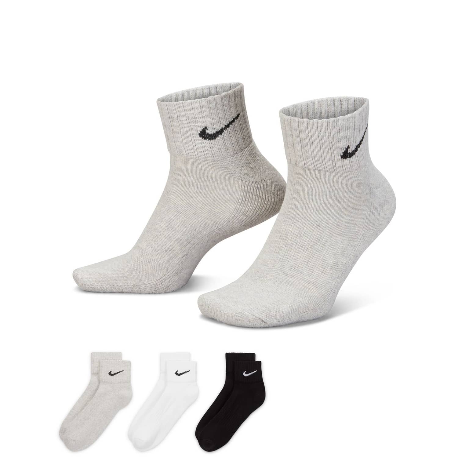 Nike Cushioned Ankle Socks (3 Pairs)