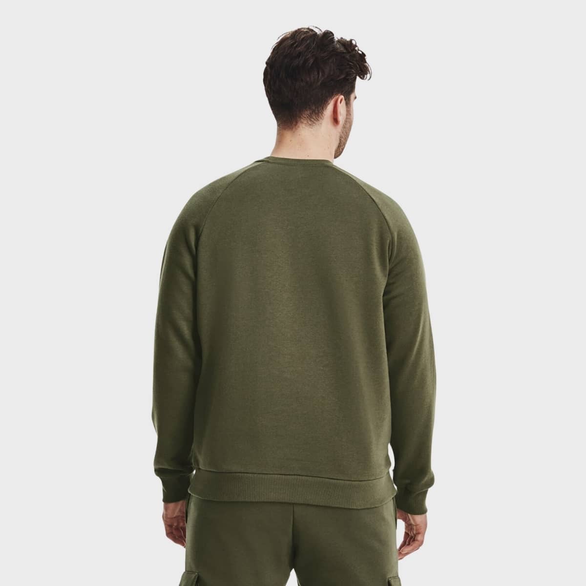 Hoody  UA Rival Fleece Crew-GRN 2