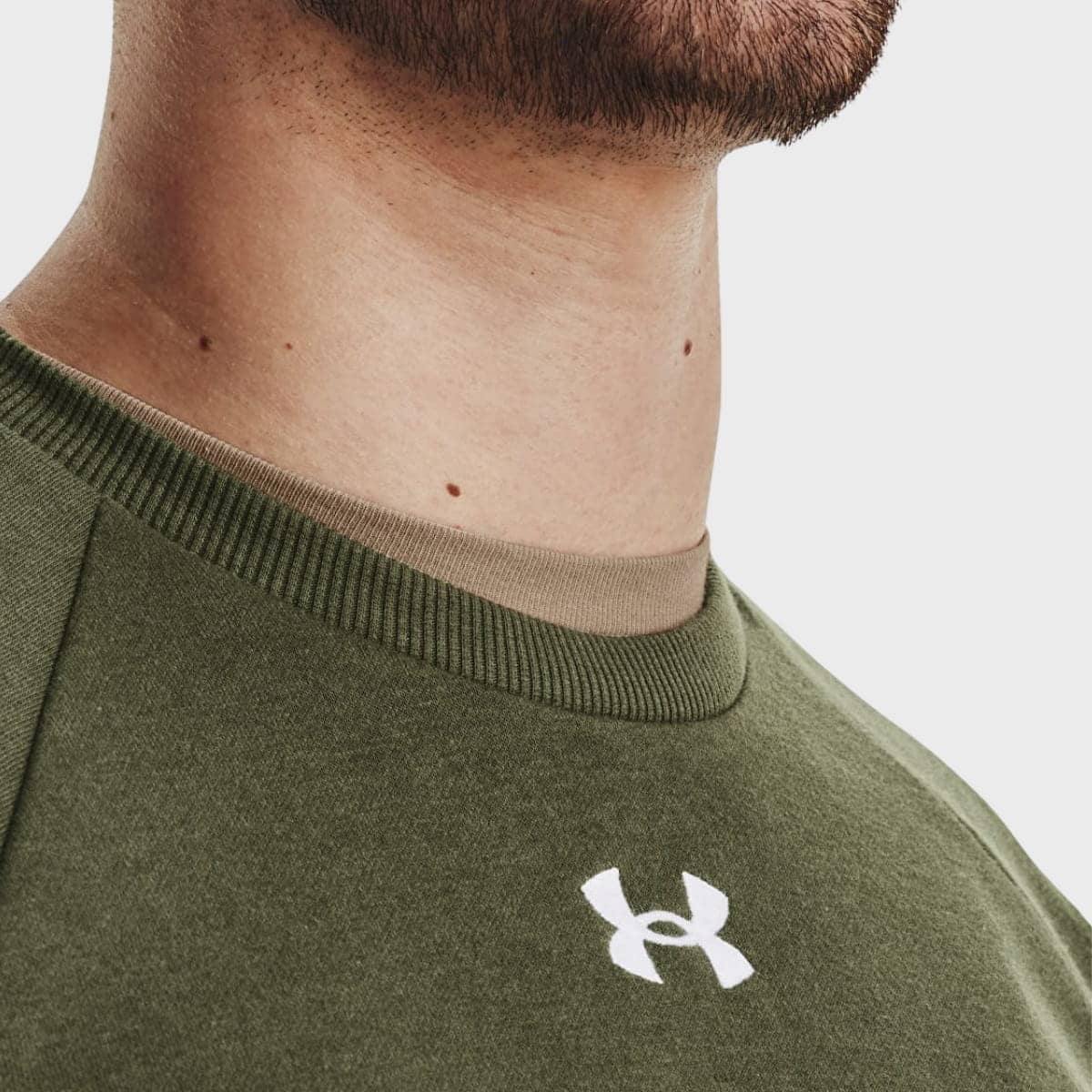 Hoody  UA Rival Fleece Crew-GRN 4