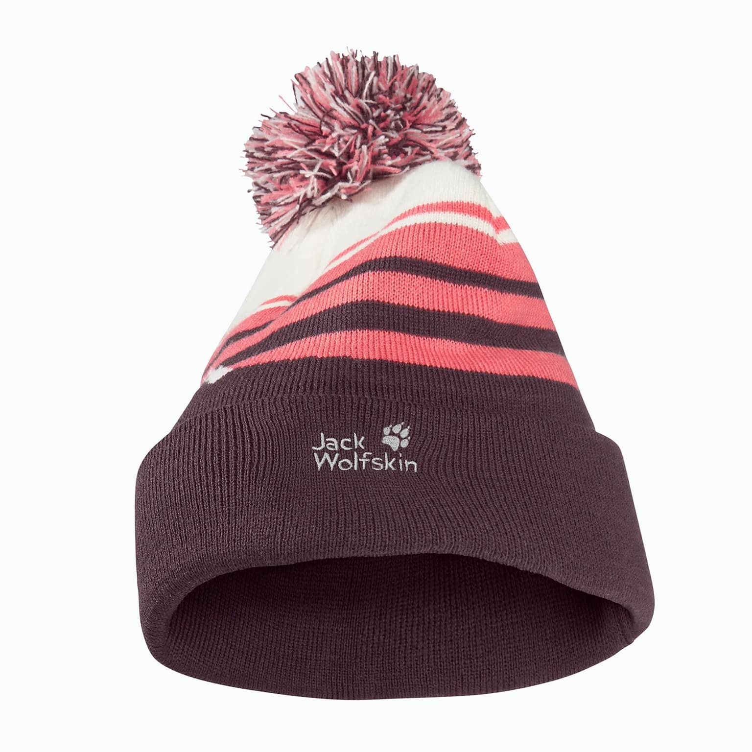 Шапка Jack Wolfskin Stripy Pompom