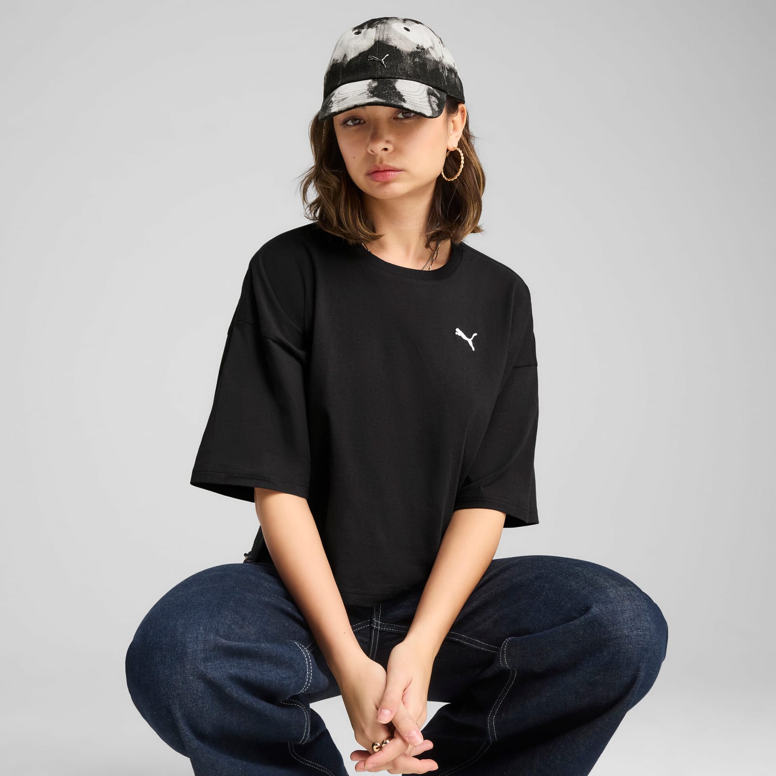 Puma Wardrobe Ess Oversized Short Tee