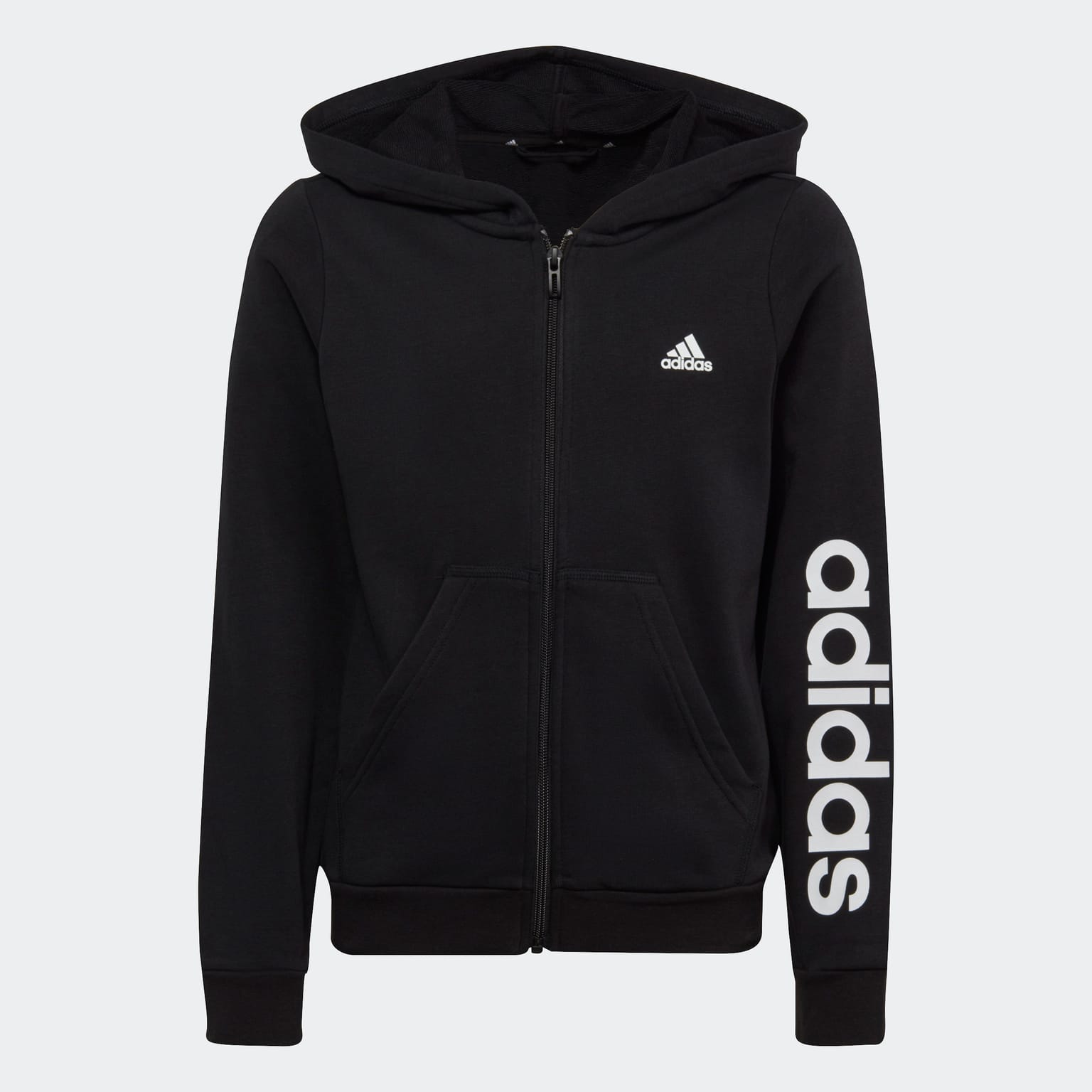 Adidas Essentials linear logo full-zip hoodie