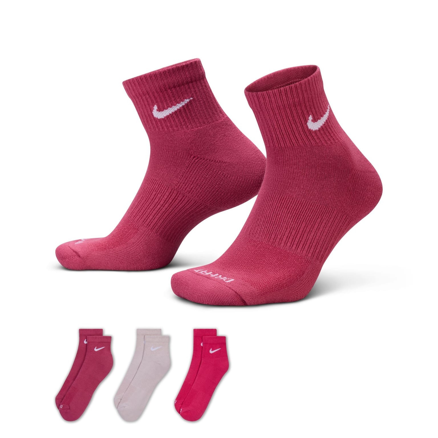 Nike Everyday Plus Cushioned Training Ankle Socks (3 Pairs)